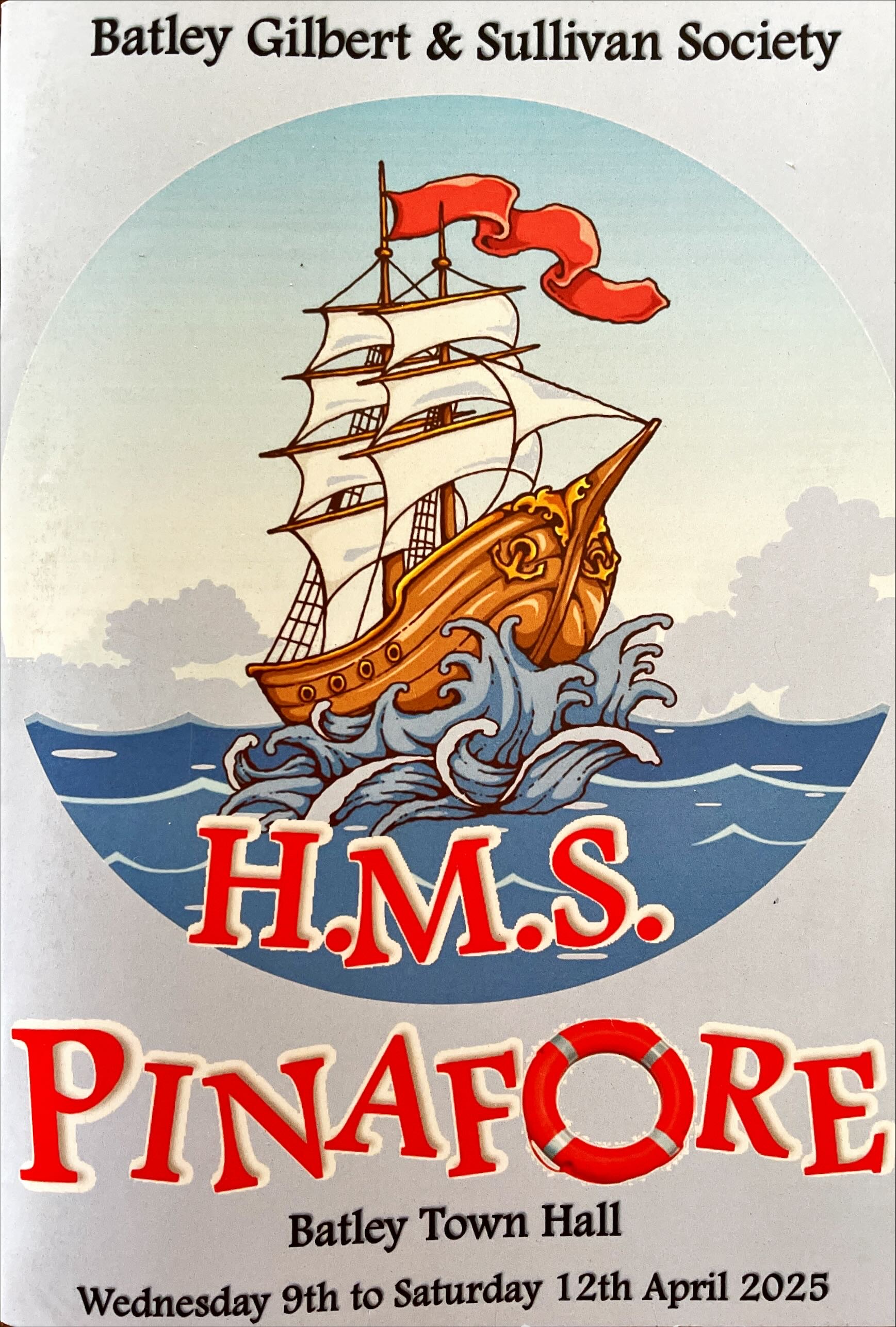 HMS Pinafore programme cover (2025)