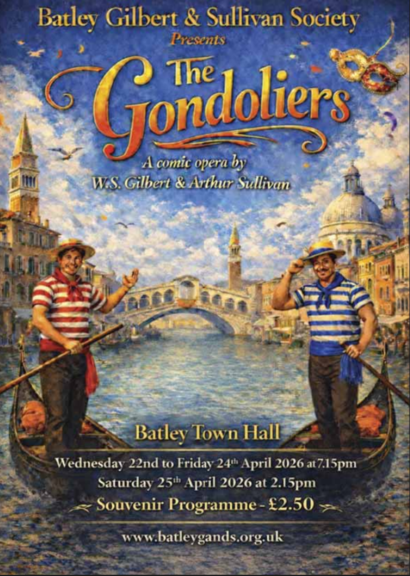Gondoliers 2026 Programme